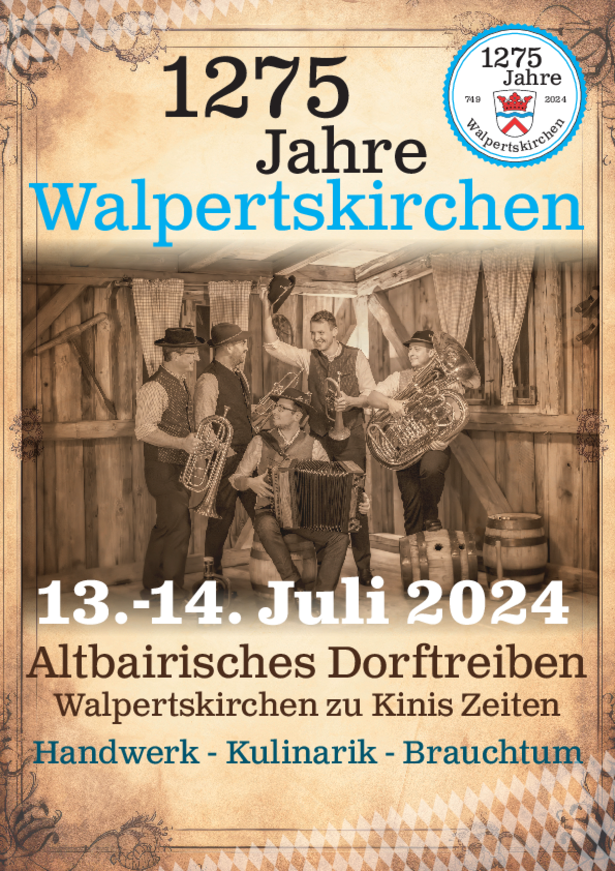 Plakat 1275 Jahre Walpertskirchen 