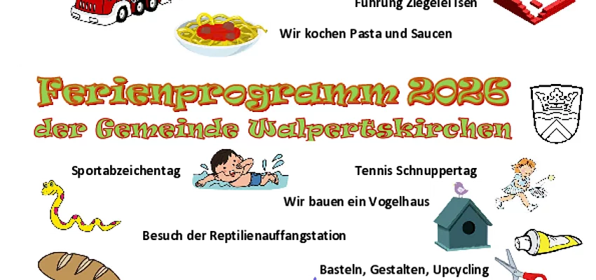 Plakat Ferienprogramm Walpertskirchen 2026